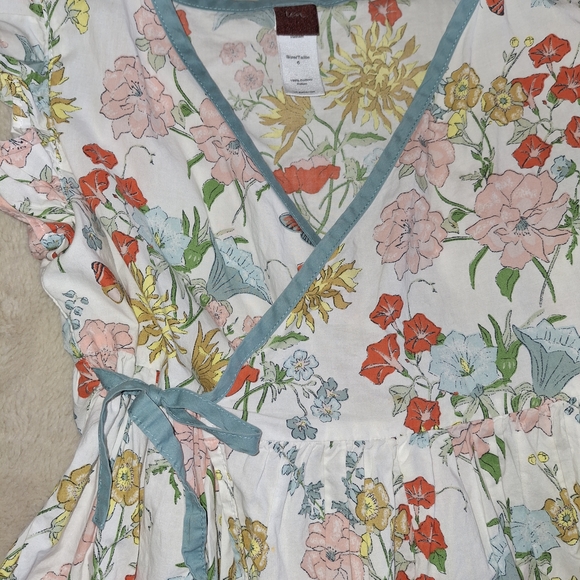 Tea Collection Floral Ruffle Dress - Multicolor - Picture 2 of 5